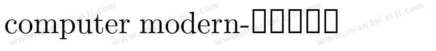 computer modern字体转换